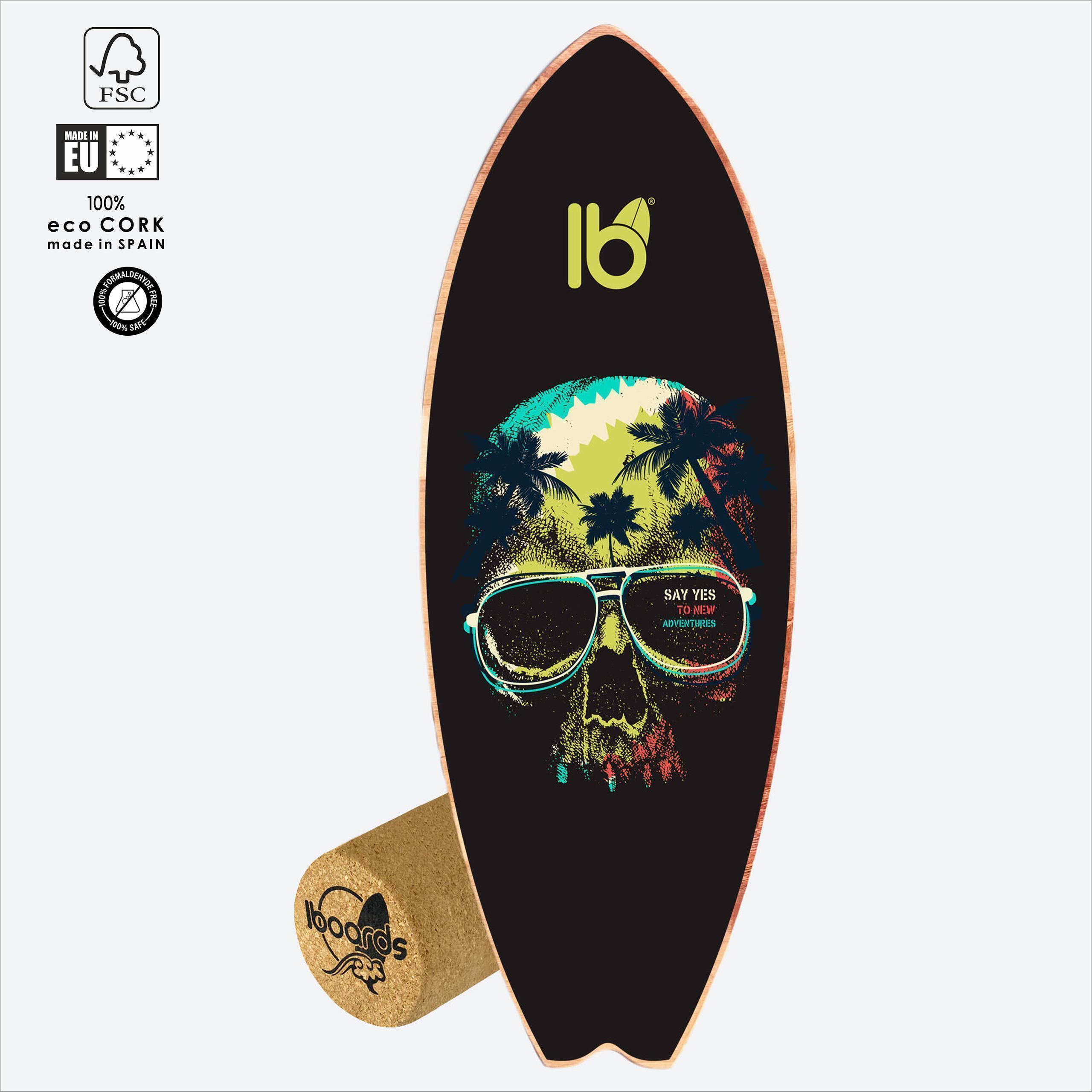 IBOARDS Prancha de equilíbrio iboards surf modelo Fade 80cm x 29,5cm