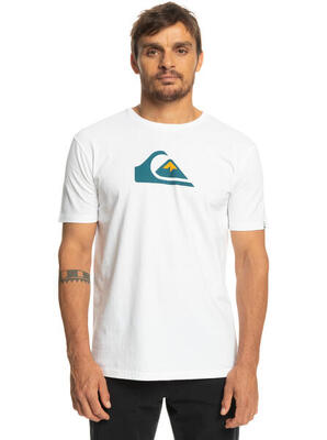 Quiksilver T-Shirt Comp Logo Shirt weiß