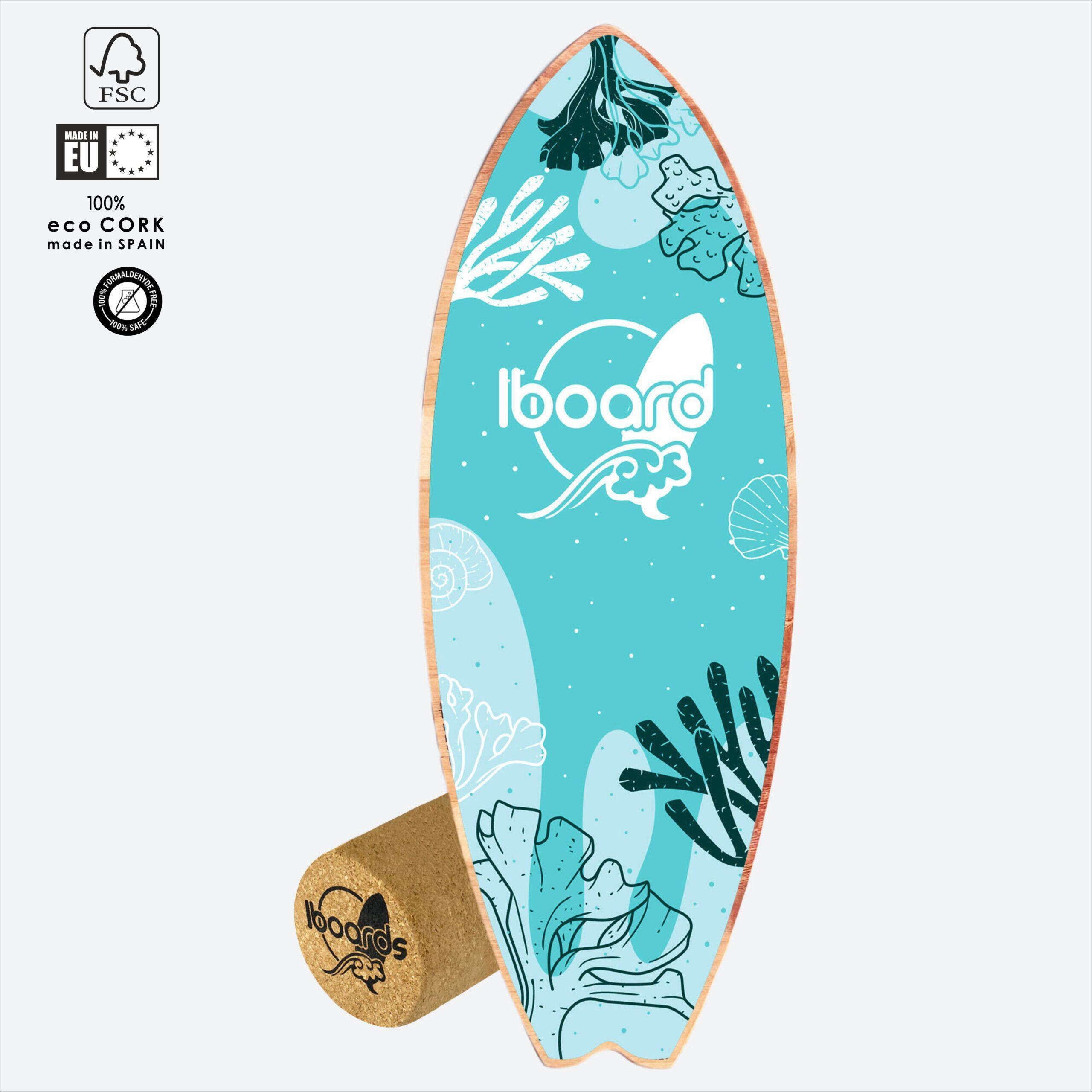 Iboards surf balance board modelo reef 80cm x 29,5cm