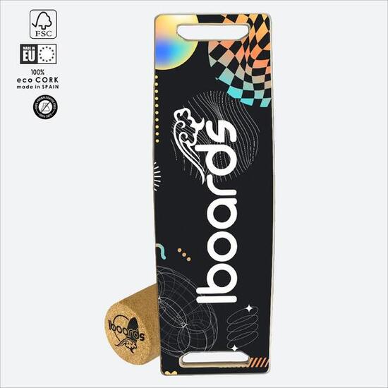 Balance Board IBOARDS Fitness – Fitness Trainer mit Korkrolle