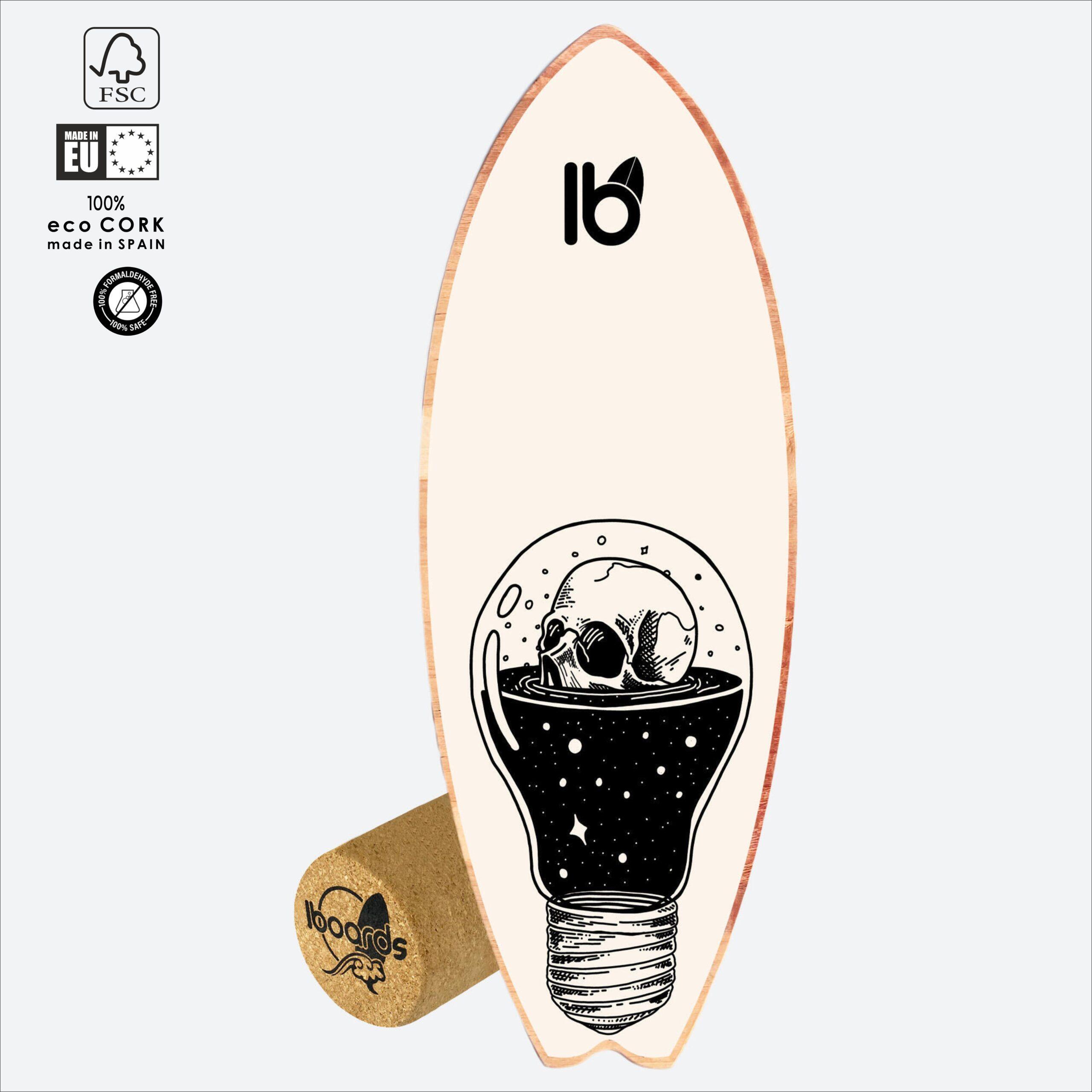 IBOARDS Balance Board IBOARDS Skull – Tabla de equilibrio surf
