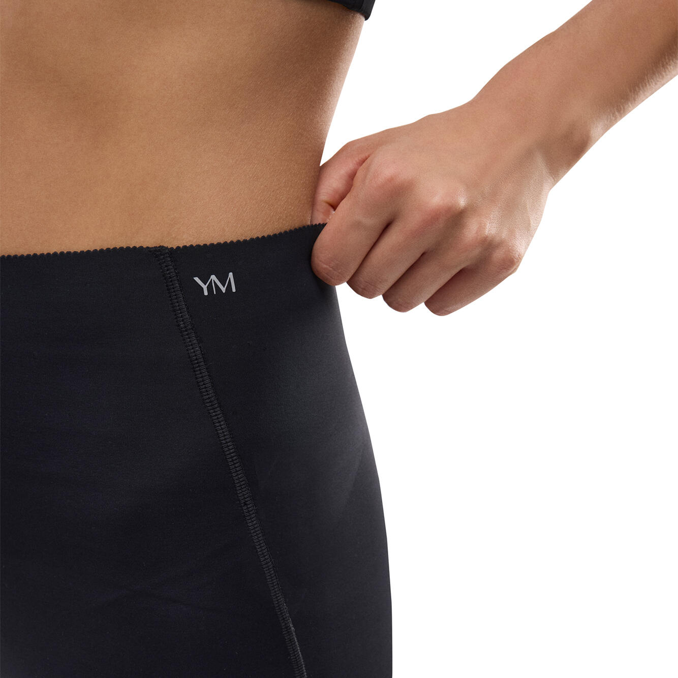 Leggings deportivos compressive biker vientre plano negro 5/7
