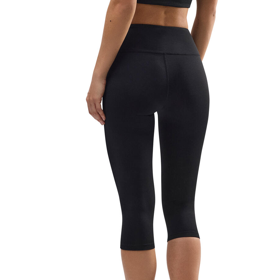 Leggings de sport Capri ventre plat noir 2/7