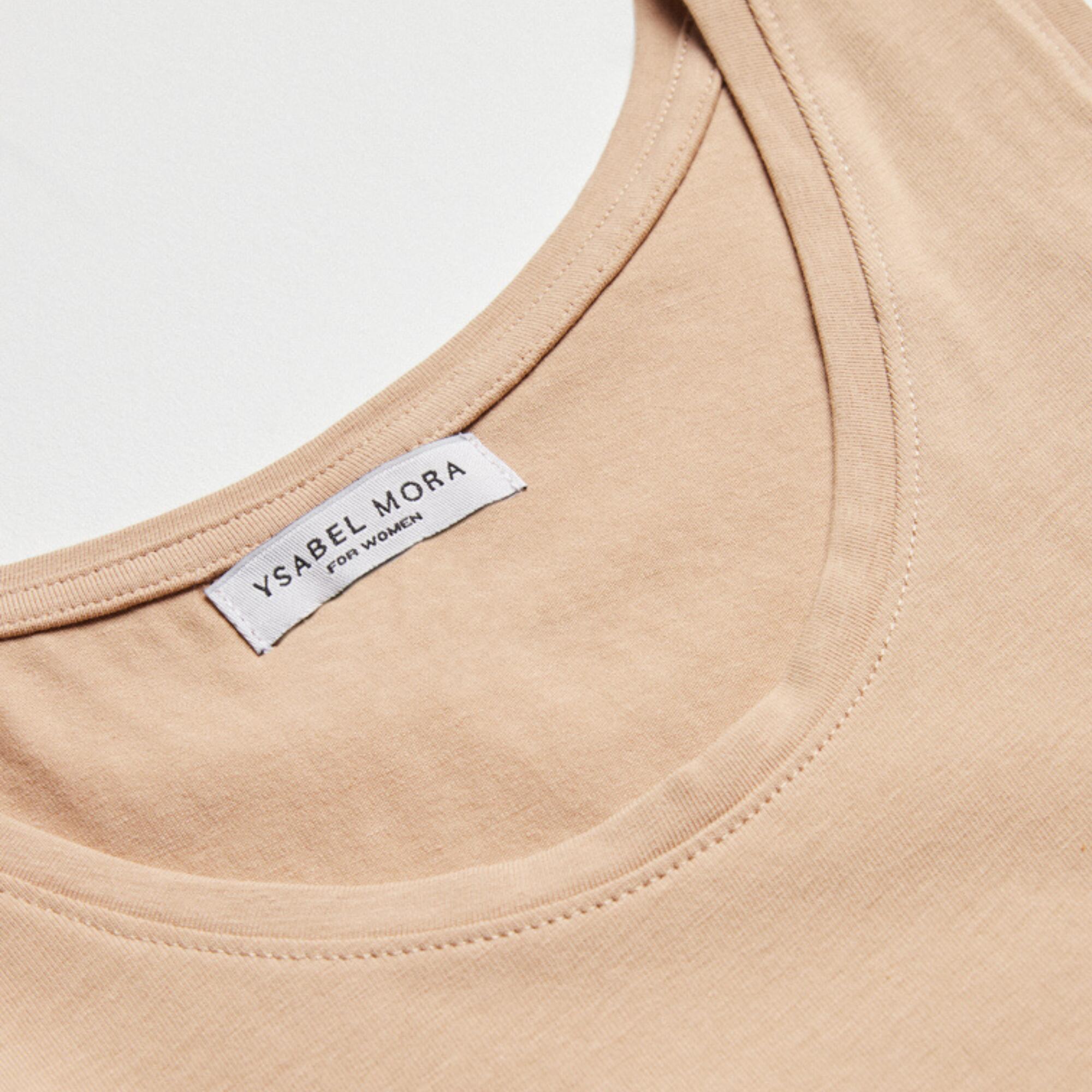 Camiseta interior tirante ancho algodón nude 2/4