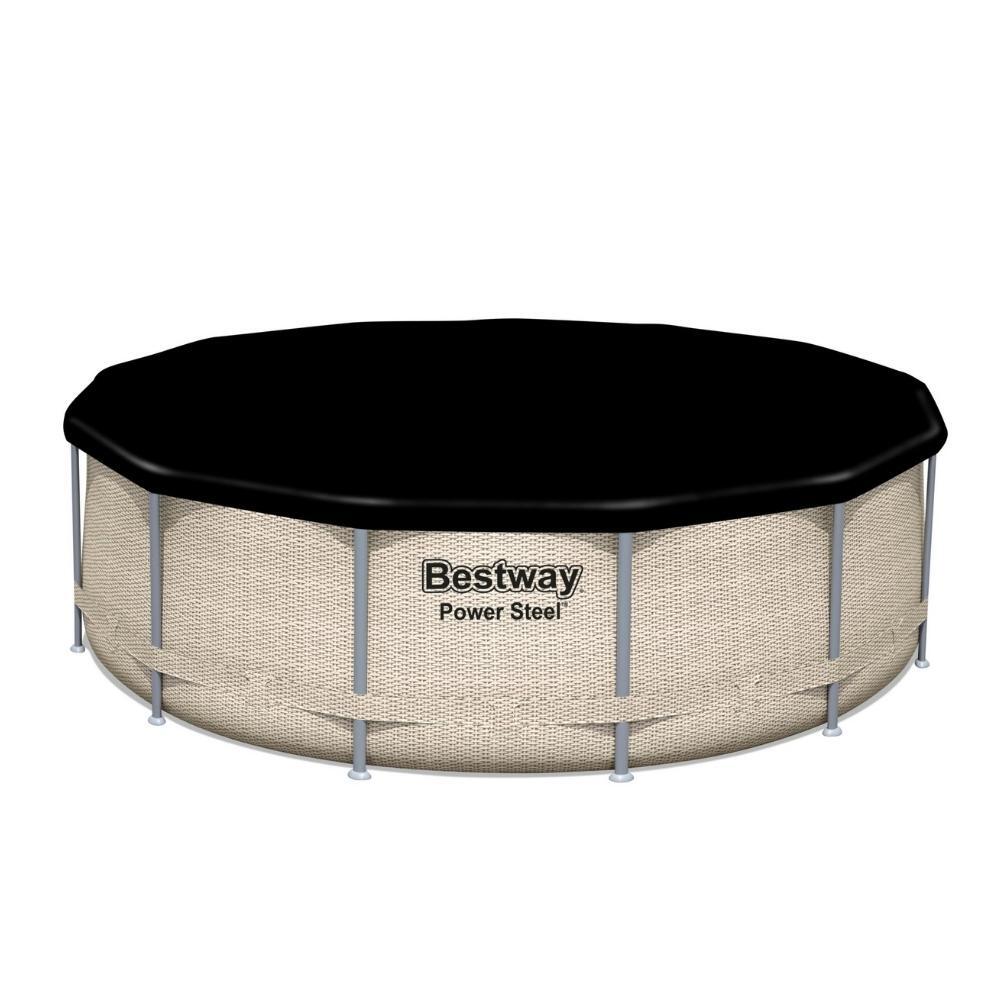 Bestway - Power Steel - Piscine tubulaire - 396x107 cm - Ronde 4/7
