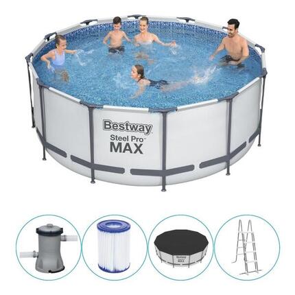 Bestway - Steel Pro MAX - Schwimmbecken mit Filterpumpe - 366x122 cm