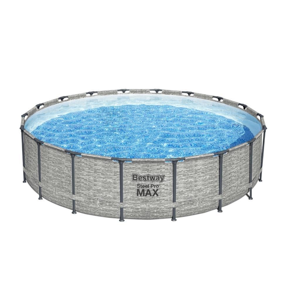 Bestway - Steel Pro MAX - Opzetzwembad - 549x122 cm - Steenprint 3/7