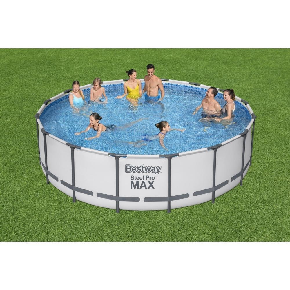 Bestway - Steel Pro MAX - Piscine tubulaire - 488x122 cm - Ronde 2/7