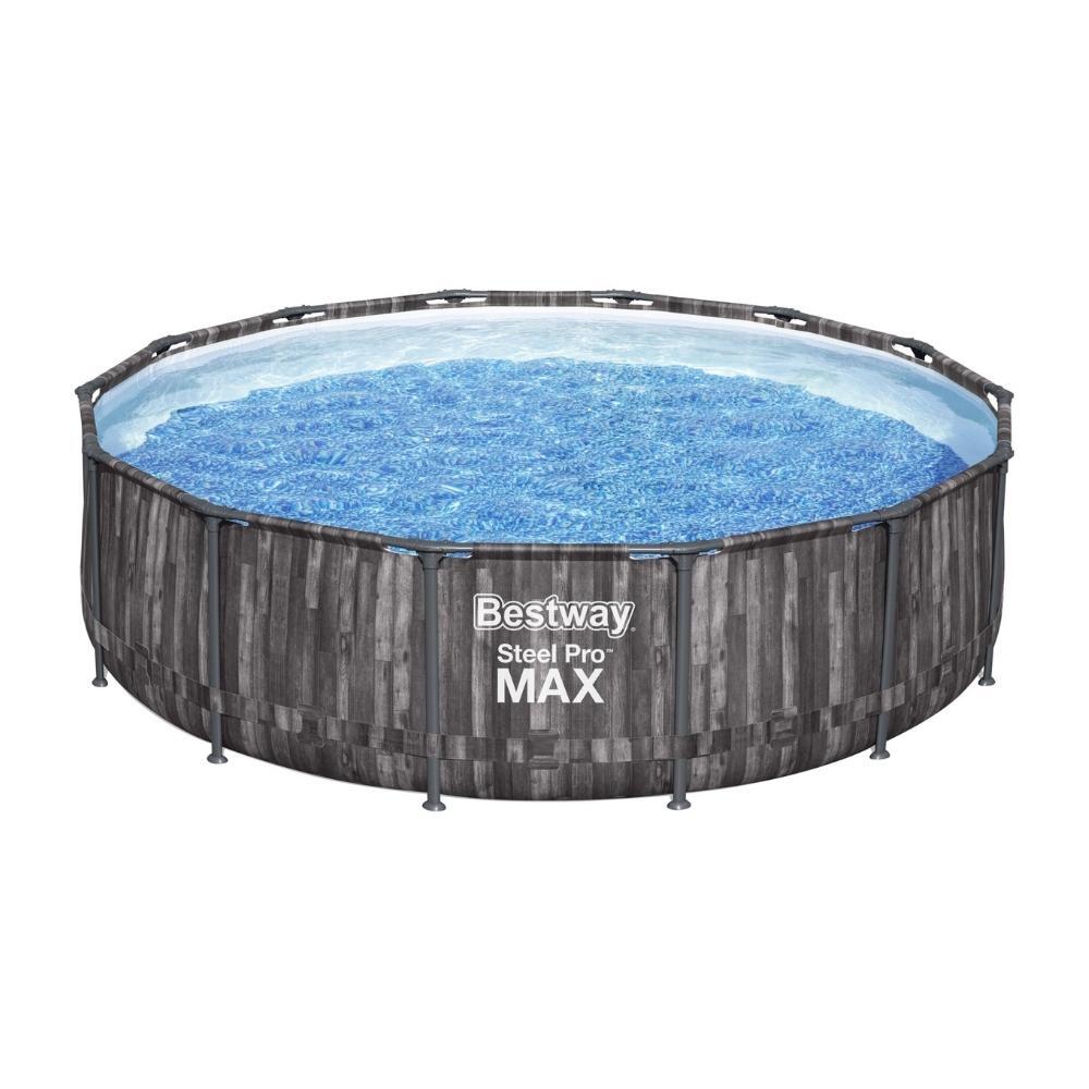 Bestway - Steel Pro MAX - Piscine tubulaire - 427x107 cm - Impression sur bois 3/7