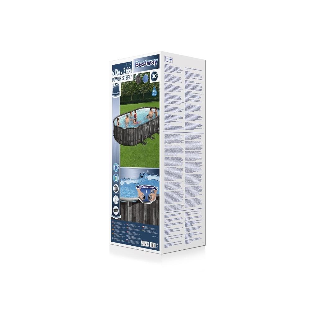 Bestway - Power Steel - Piscine tubulaire - 610x366x122 cm - Rectangulaire 4/7