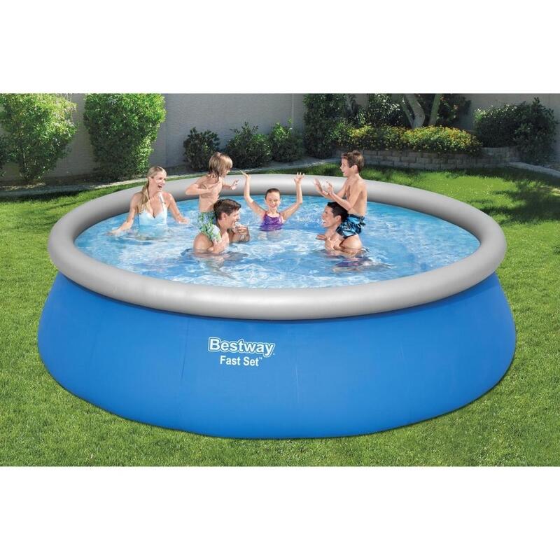 Bestway - Fast Set - Piscine gonflable - 457x122 cm - Ronde