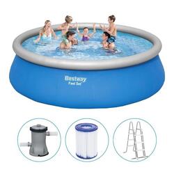 Bestway - Fast Set - Piscine gonflable - 457x122 cm - Ronde