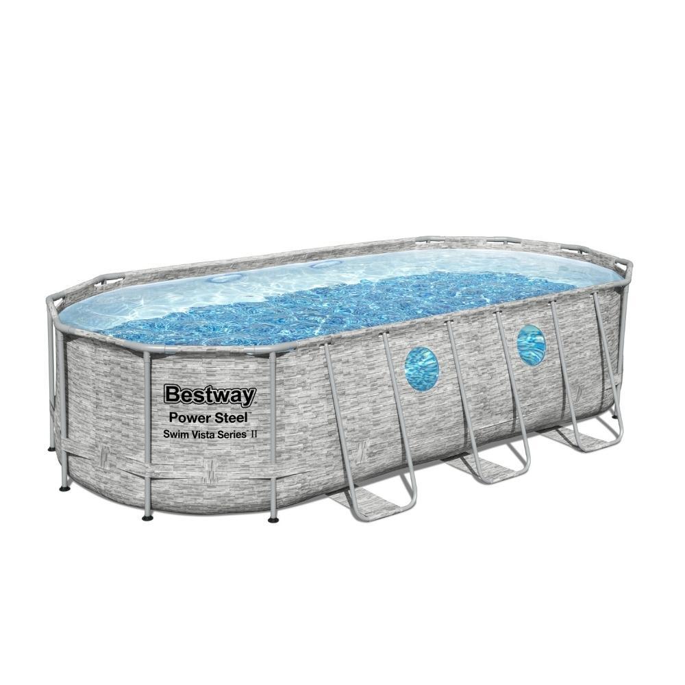 Bestway Conjunto piscina Power Steel Swim Vista Series 549x274x122 cm 3/7