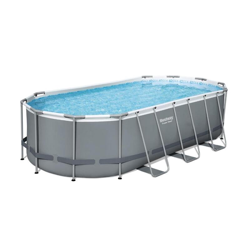 Bestway - Power Steel - Piscine tubulaire - 549x274x122 cm - Rectangulaire
