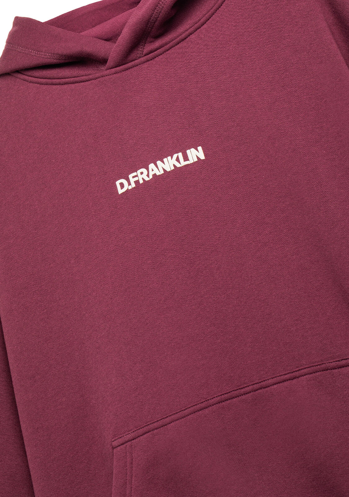 Sudadera Classic Oversize Hoodie Wine D.Franklin 3/3