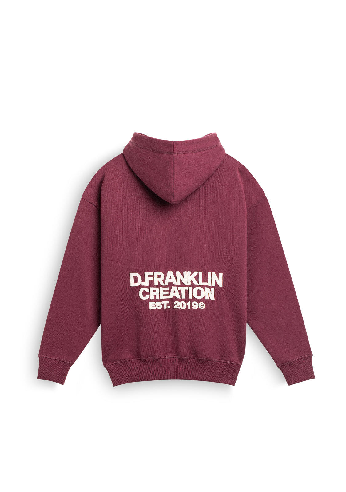 Sudadera Classic Oversize Hoodie Wine D.Franklin 2/3