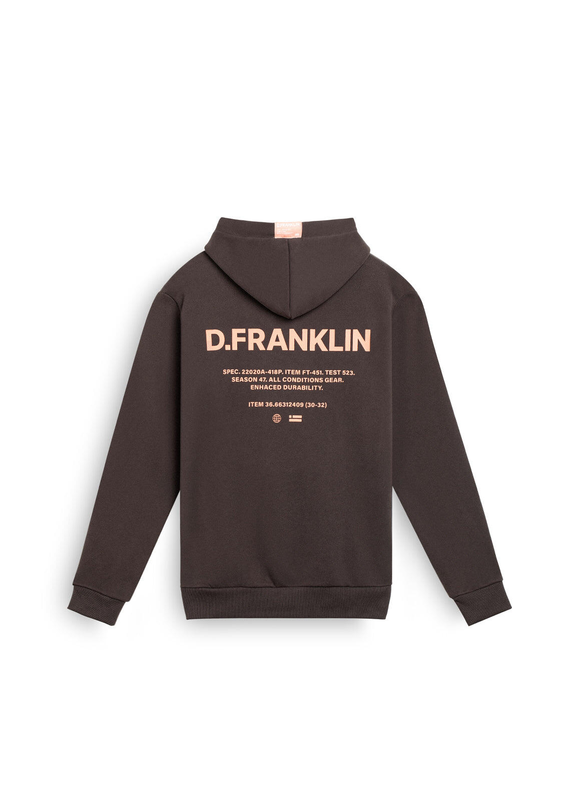 Felpa basic D.Franklin Worldwide Hoodie 2/3