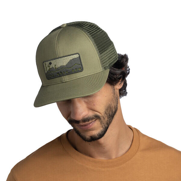 Cappello con visiera Explore Trucker Cap verde 3/4