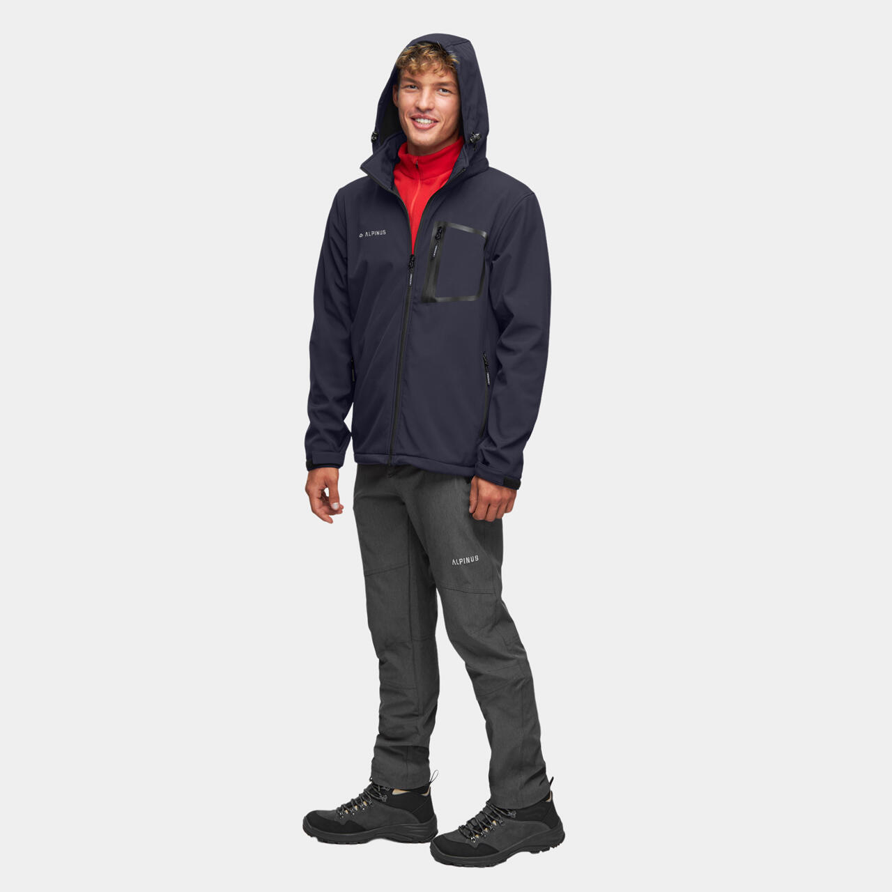 Veste softshell de randonnée Alpinus Stenshuvud - Homme 3/4