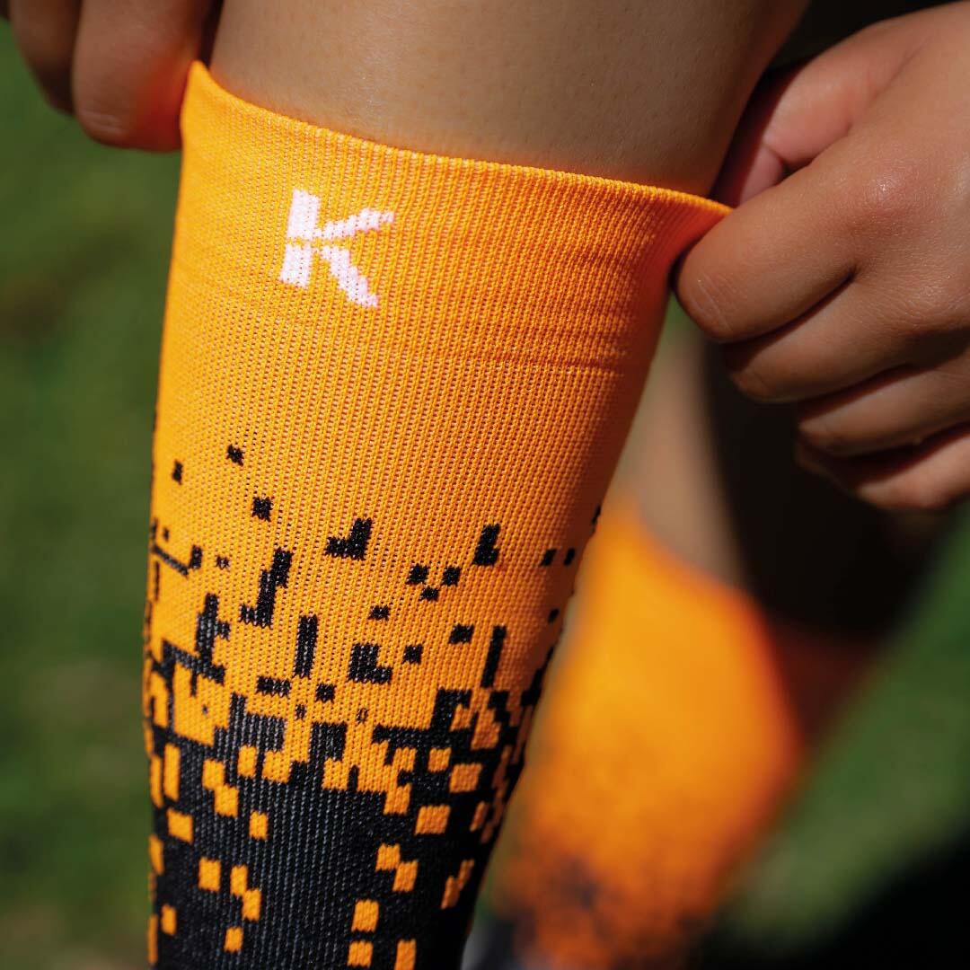 Calze PIXEL 2.0 gambale 2 FILI Running - unisex - arancione fluo 7/7