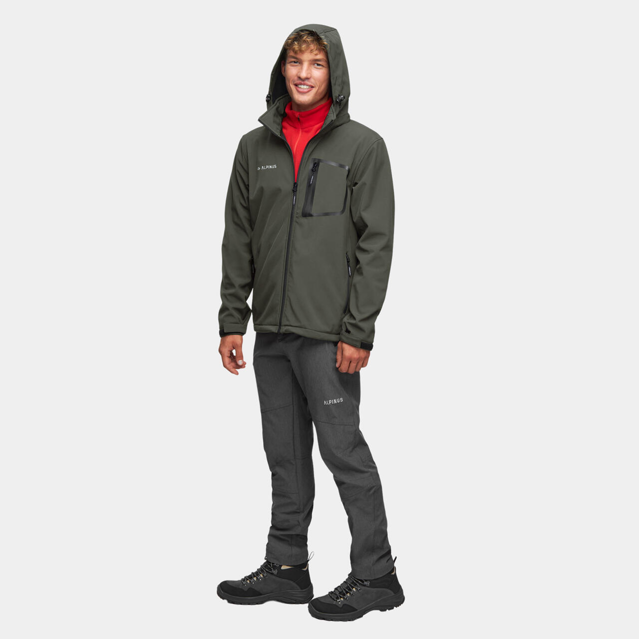 Veste softshell de randonnée Alpinus Stenshuvud - Homme 3/4