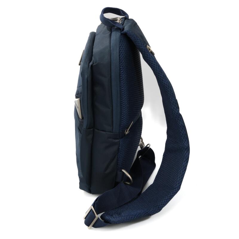 Geanta de umar crossbody, Stark, Albastru, 38x22x8 cm