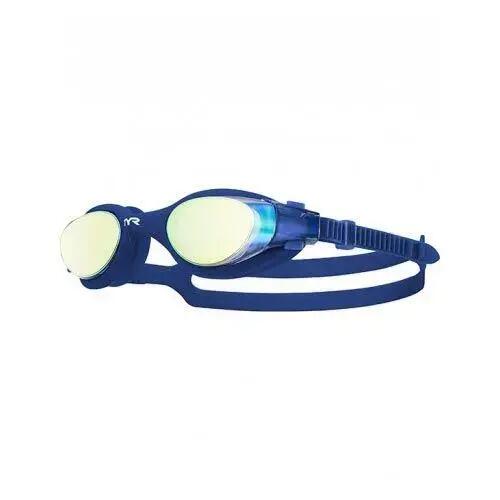 TYR VESI Low-Profile Mirrored Swim Goggles Gold/Navy