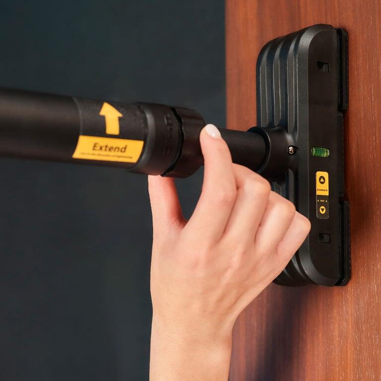 Barre De Traction Pour La Porte, 60-100 Cm Barre De Porte Réglable Avec Coussin En Silicone Antidérapant Capacité De Charge Jusqu'à 200 Kg