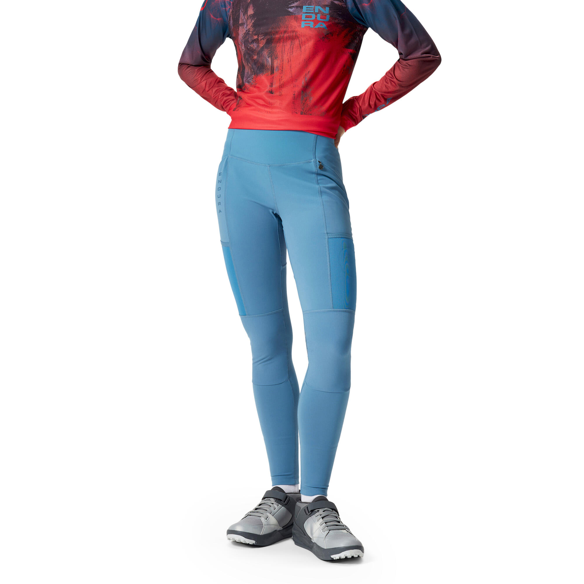 Endura - Pantalon De Cyclisme Endura Singletrack Pour Femme - Collant De Vélo - Bleu - 36 Xs - Decathlon