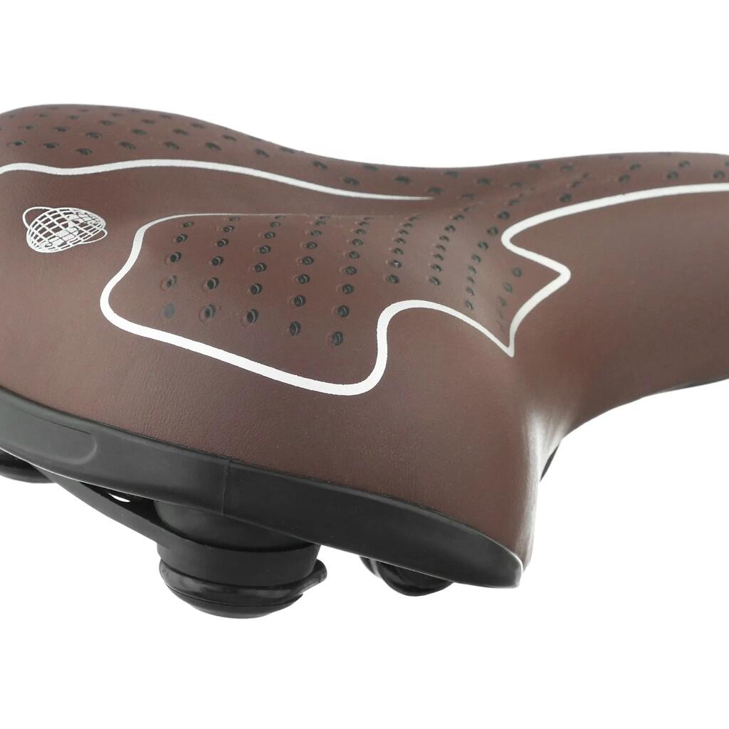 Bicycle Saddle ONYX Dark Brown – Comfortable Gel Elastomer