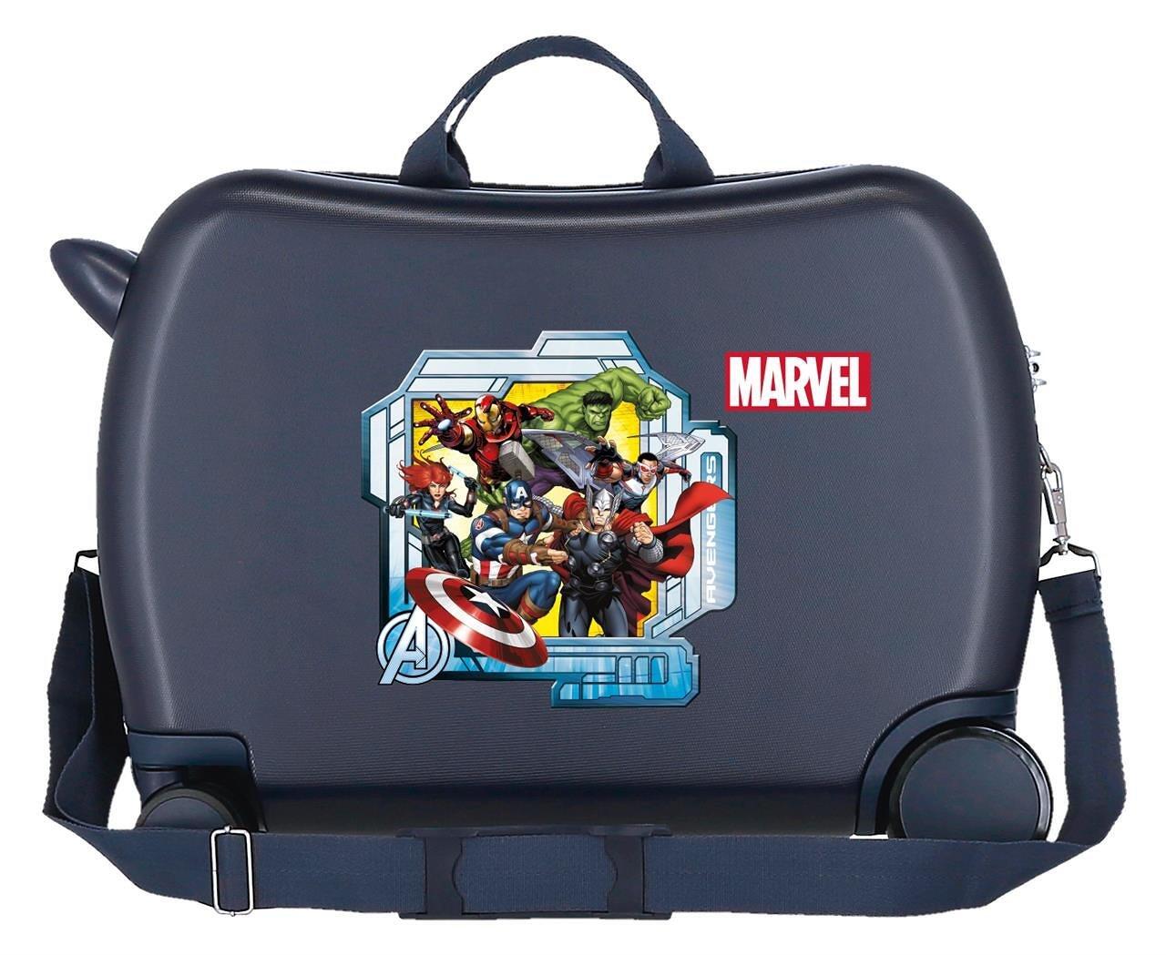 Maleta infantil 2 roues multidirectionnelles Marvel All Avengers 39L marine 2/4
