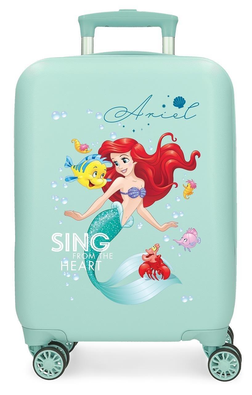 Maleta de cabine ABS rigide fille Disney Princesses 28,4L turquoise 1/3