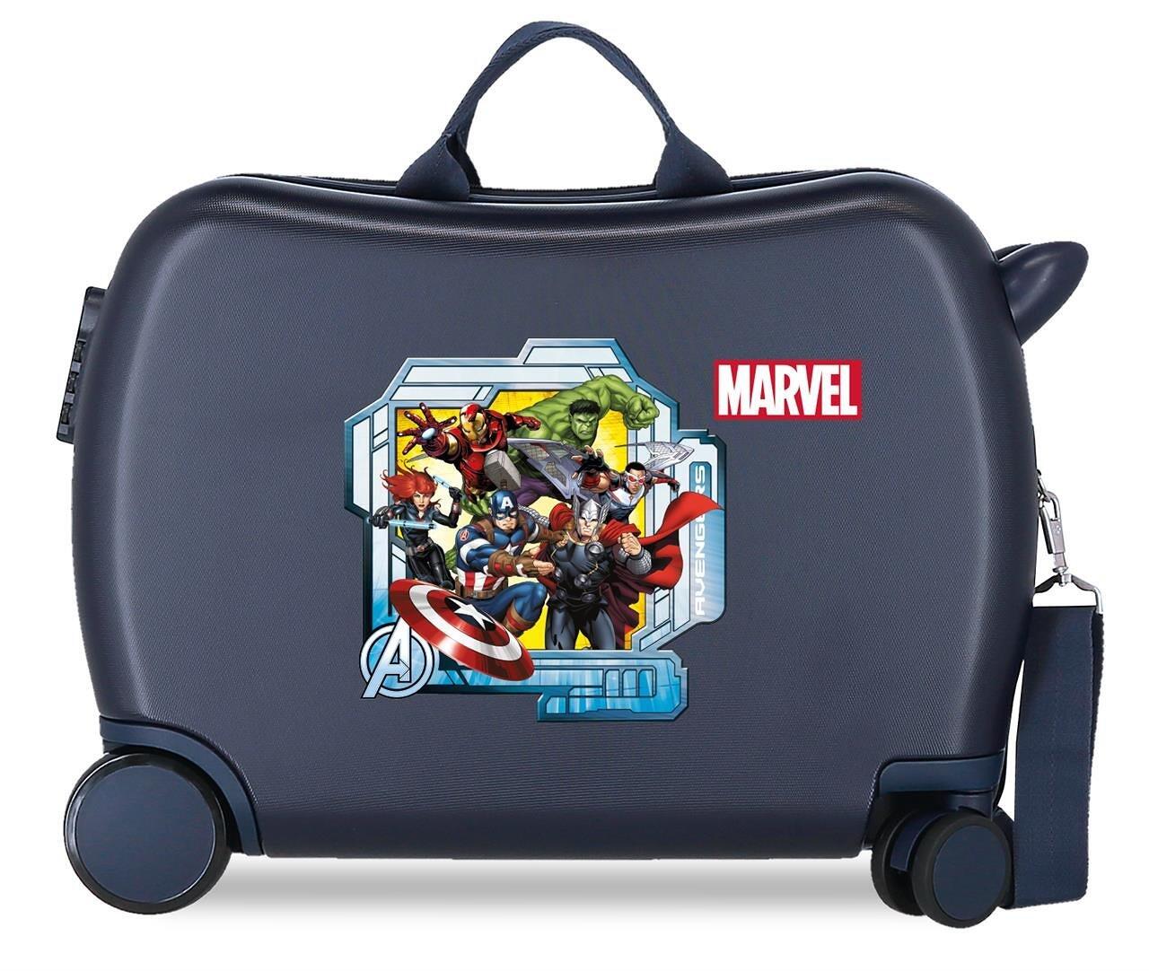Maleta infantil 2 roues multidirectionnelles Marvel All Avengers 39L marine 1/4