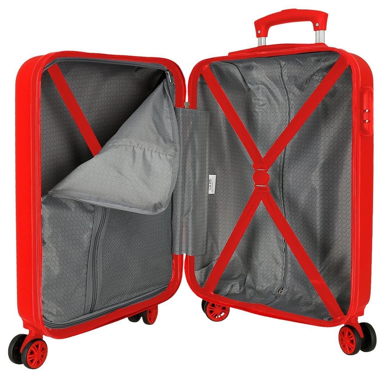 Maleta de cabine ABS rigide garçon Disney Mickey Mouse Fashion 34L rouge 4/4