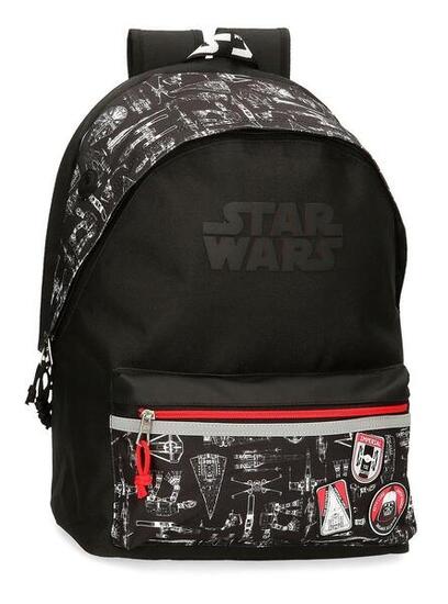 Zaino porta-laptop ragazzo Star Wars Space Mission due scomparti 44cm nero