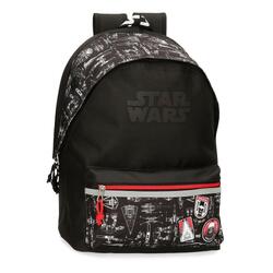 Sac à dos pour ordinateur Star Wars Space Mission deux compartiments 44cm noir