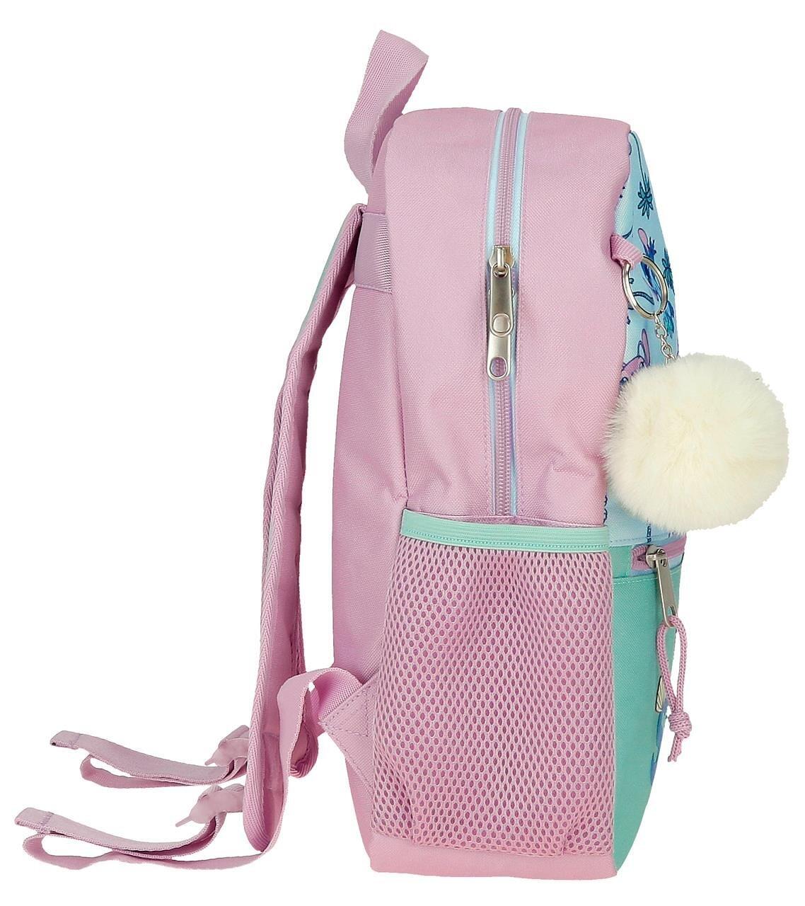 Sac à dos scolaire fille Disney Just Chill 33cm turquoise 4/4