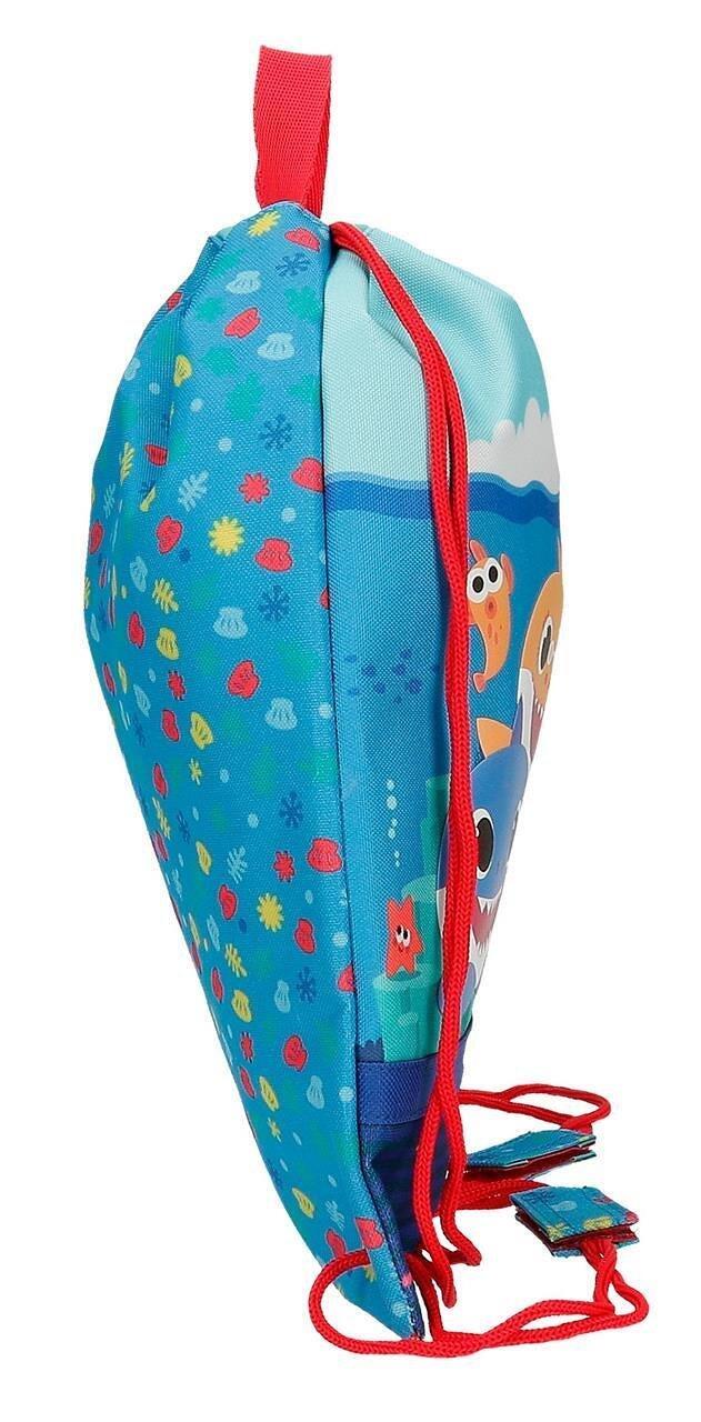 Borsa da merenda ragazzo Nickelodeon Baby Shark Happy Family 34cm blu 4/4