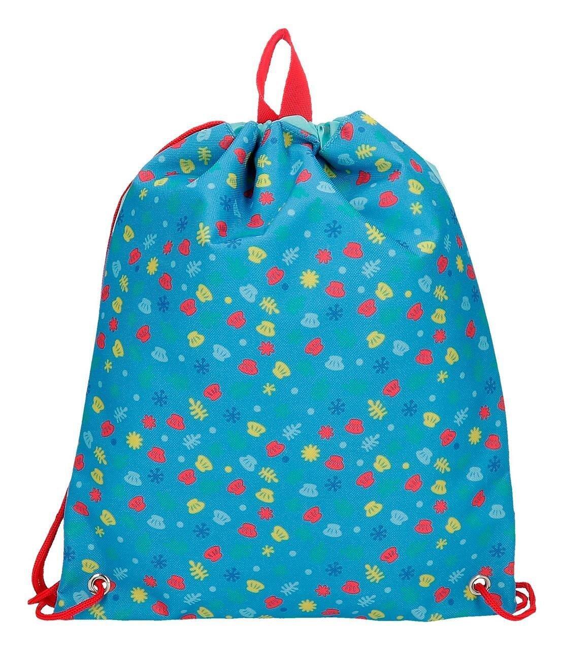 Borsa da merenda ragazzo Nickelodeon Baby Shark Happy Family 34cm blu 2/4