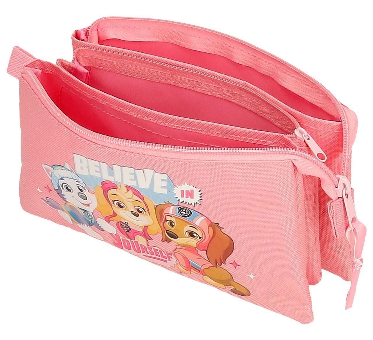Astuccio tre scomparti Nickelodeon Paw Patrol Believe In Yourself 12cm corallo 3/4