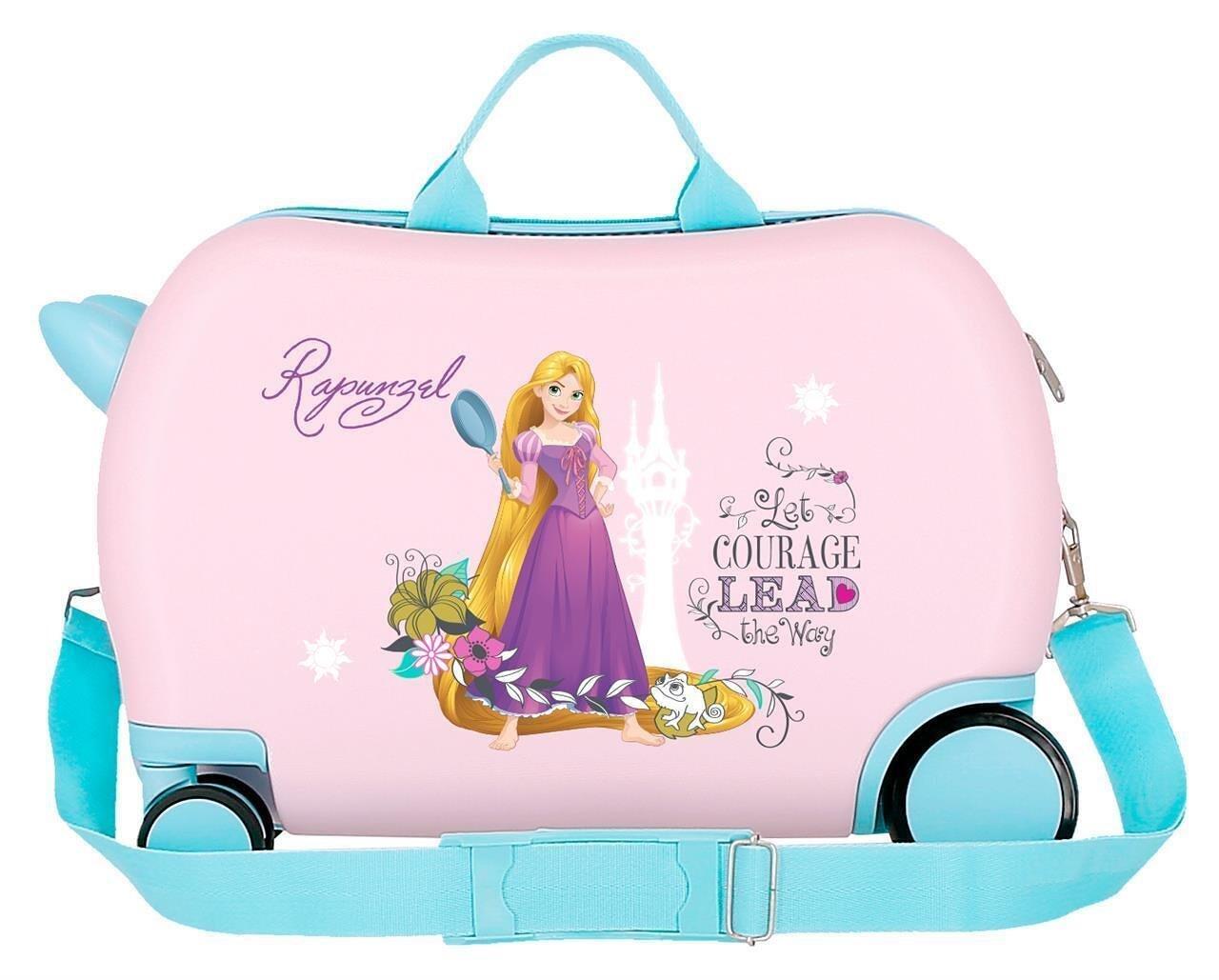 Maleta infantil 2 roues multidirectionnelles fille Disney Princesses 24,6L rose 2/4