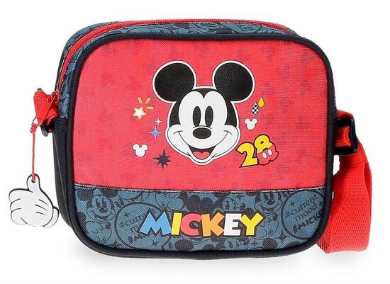 Bandolera niño Disney Mickey get moving 15cm rojo