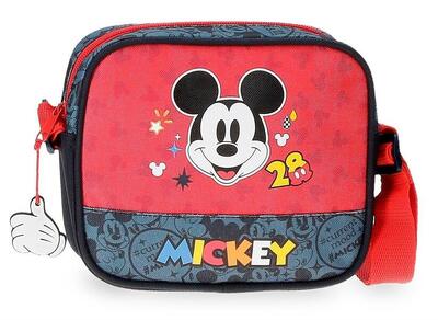 Bandolera niño Disney Mickey get moving 15cm rojo