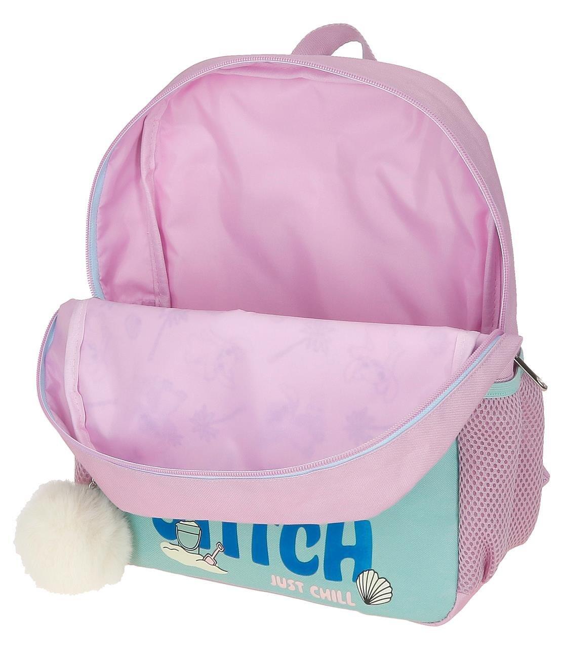 Sac à dos scolaire fille Disney Just Chill 33cm turquoise 3/4