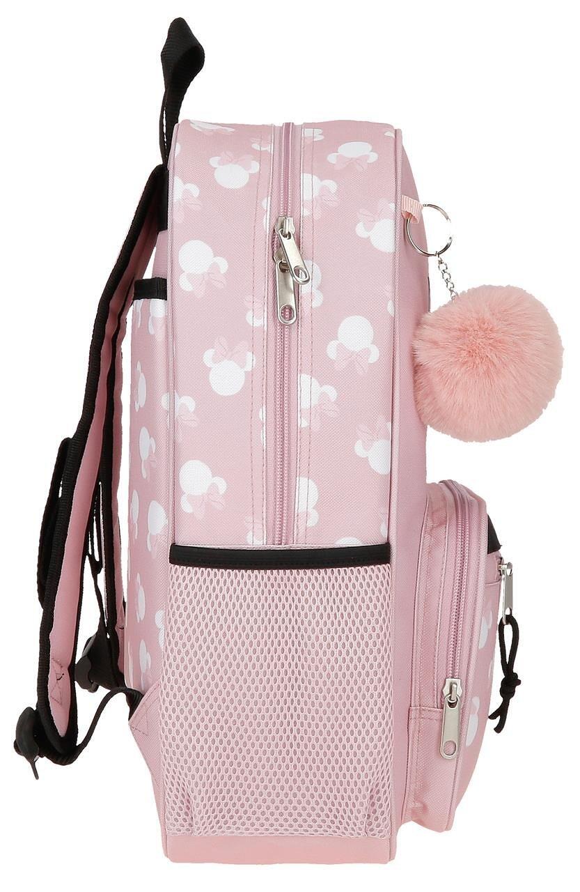 Mochila escolar niña Disney Minnie heads 38cm nude 4/4