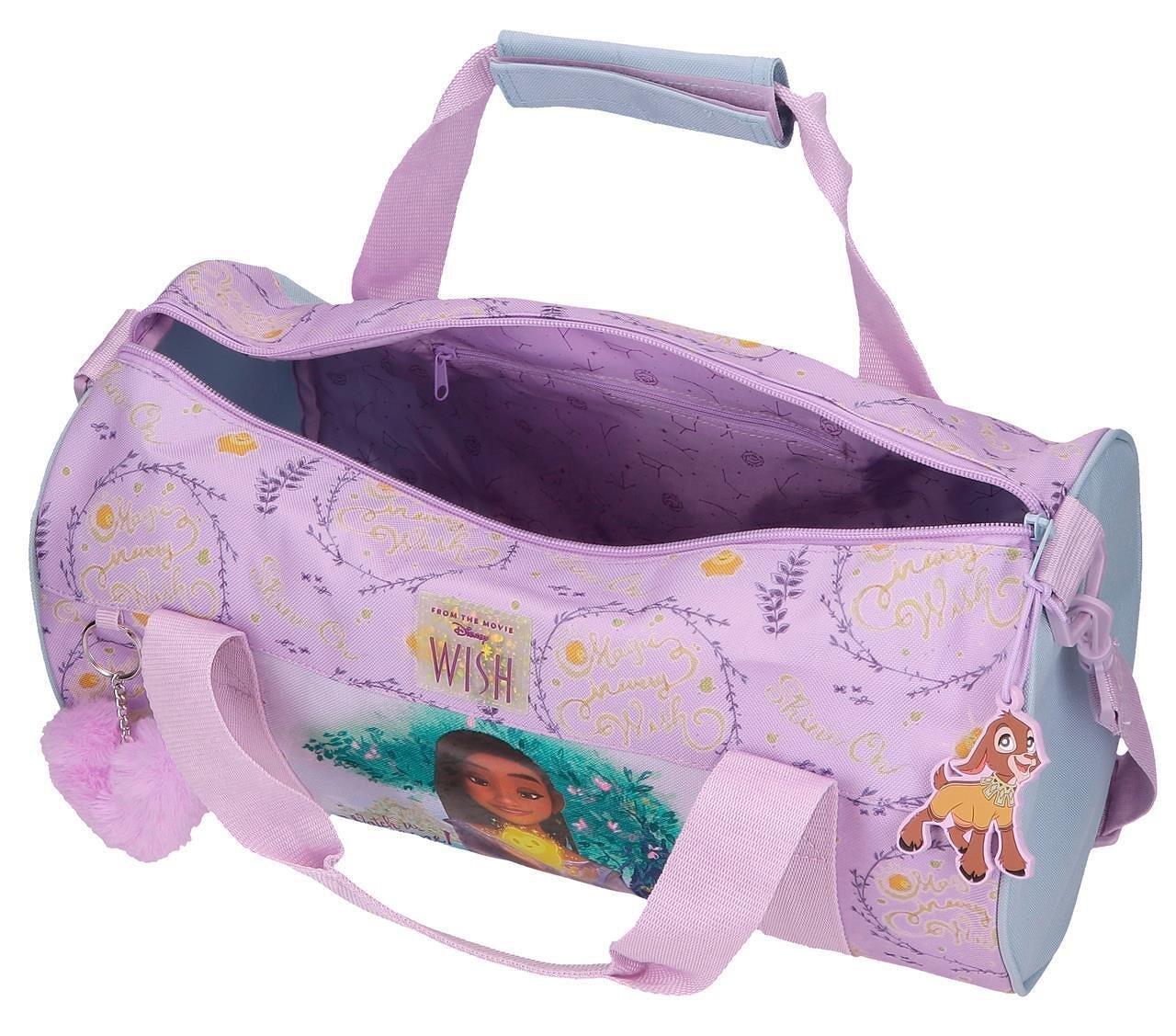 Sac de voyage fille Disney Wish Watch Us Shine 35cm mauve 3/4