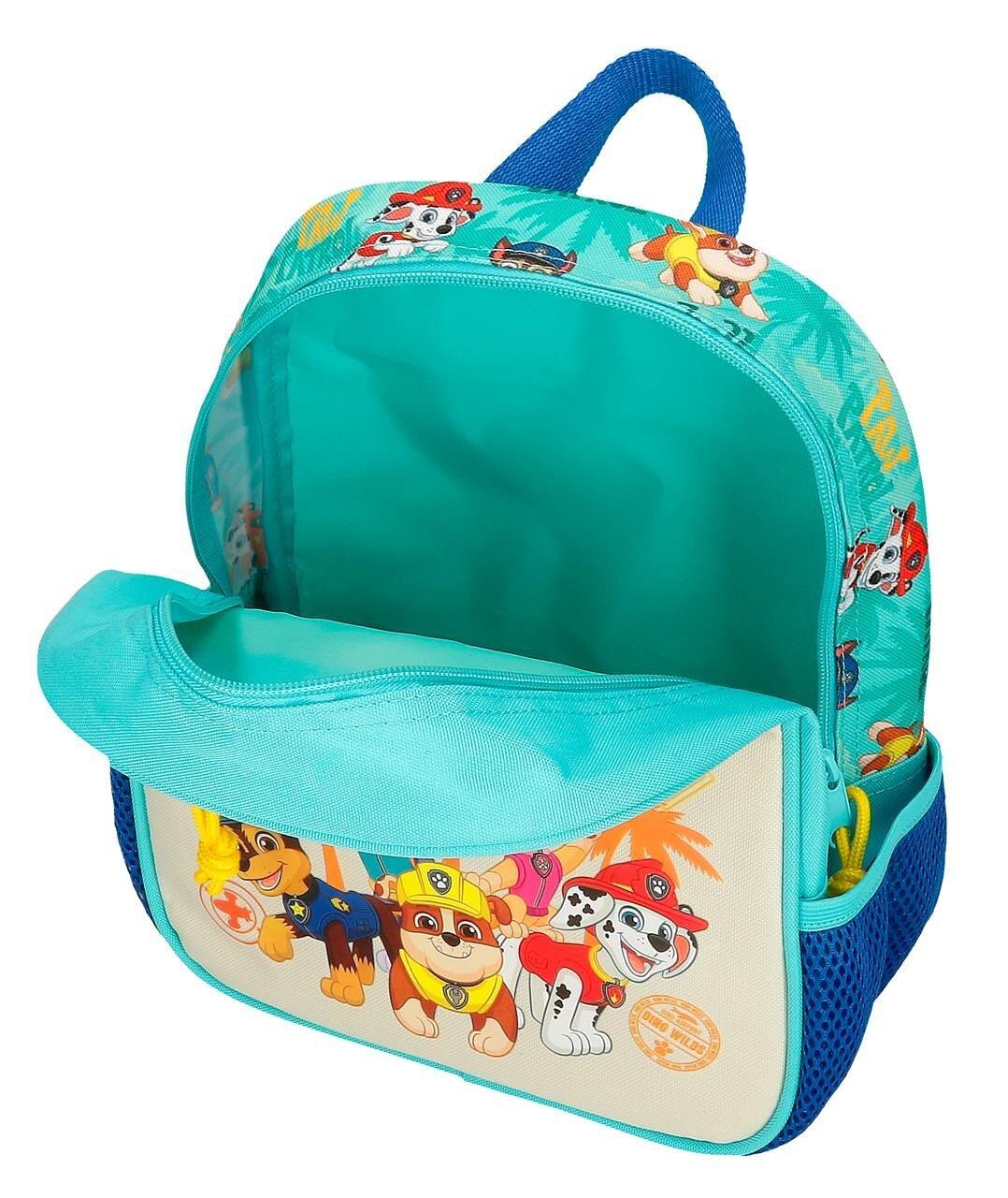 Zaino scolastico ragazzo Nickelodeon Paw Patrol Pawsome Vibes 28cm turchese 3/4