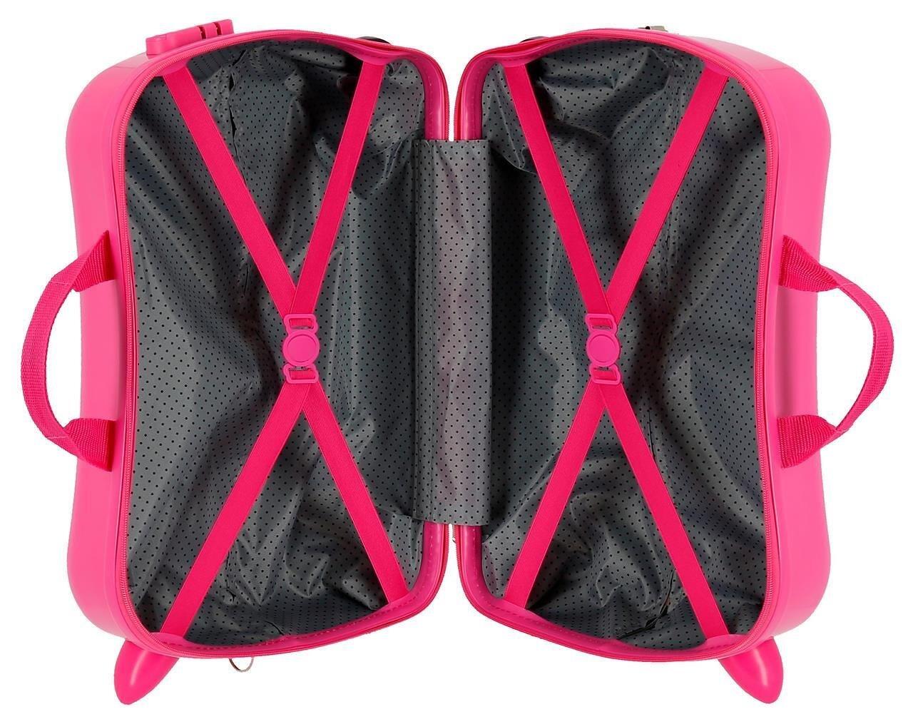 Maleta infantil 2 ruedas multidireccionales Disney Minnie golden days 34L fucsia 4/4