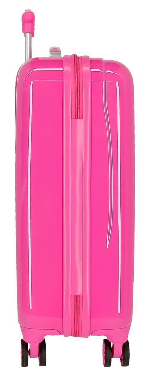 Maleta de cabine ABS rigide fille Disney Enjoy Minnie 32L fuchsia 3/4