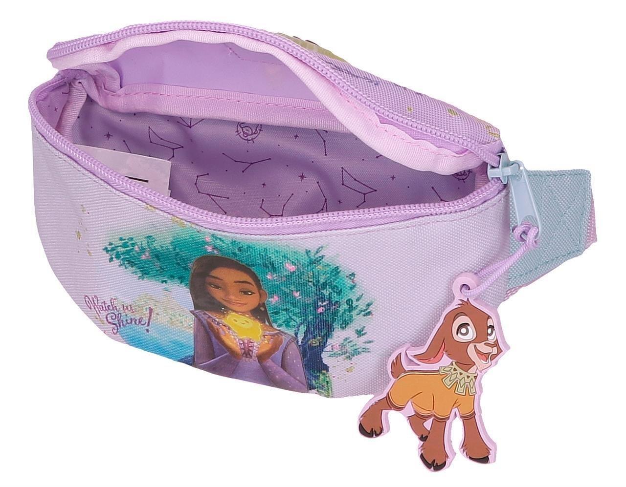 Riñonera niña Disney Wish watch us shine 27cm malva 3/4